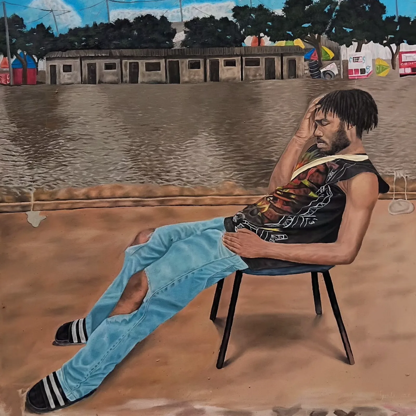 A harsh present  by Elysee ipenda Artist