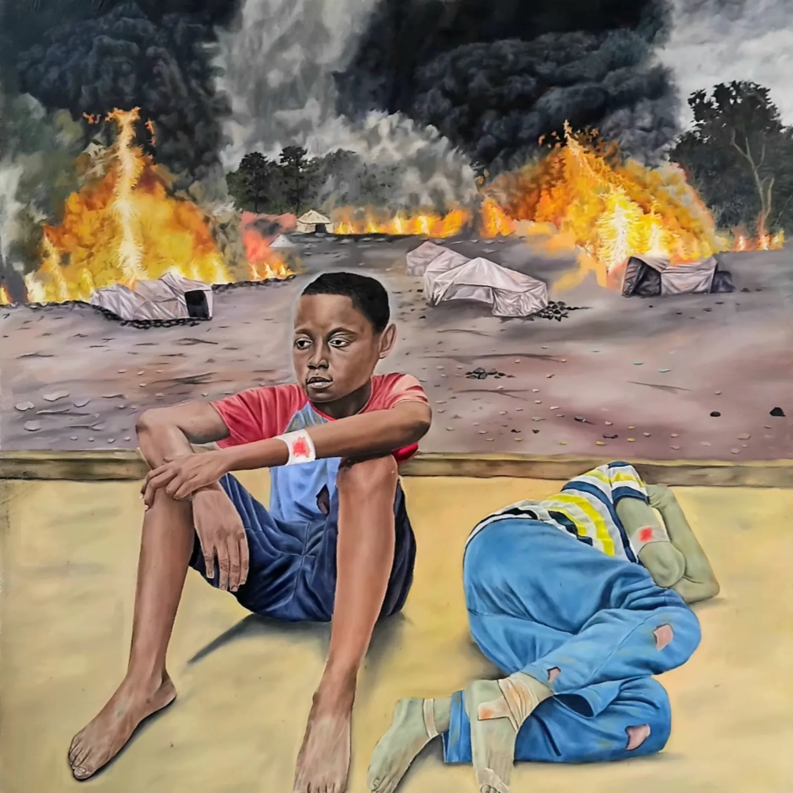 Lost chilldhood by Elysee ipenda Artist