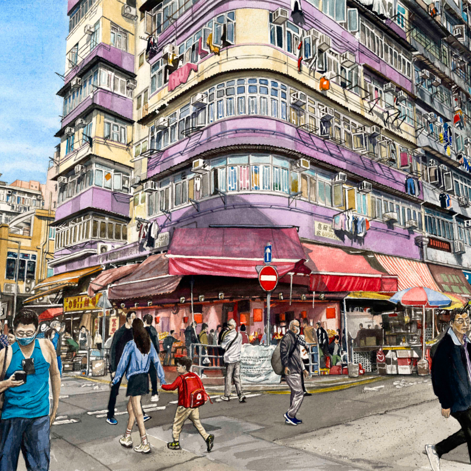 Button Street Shades by Richard Crosbie