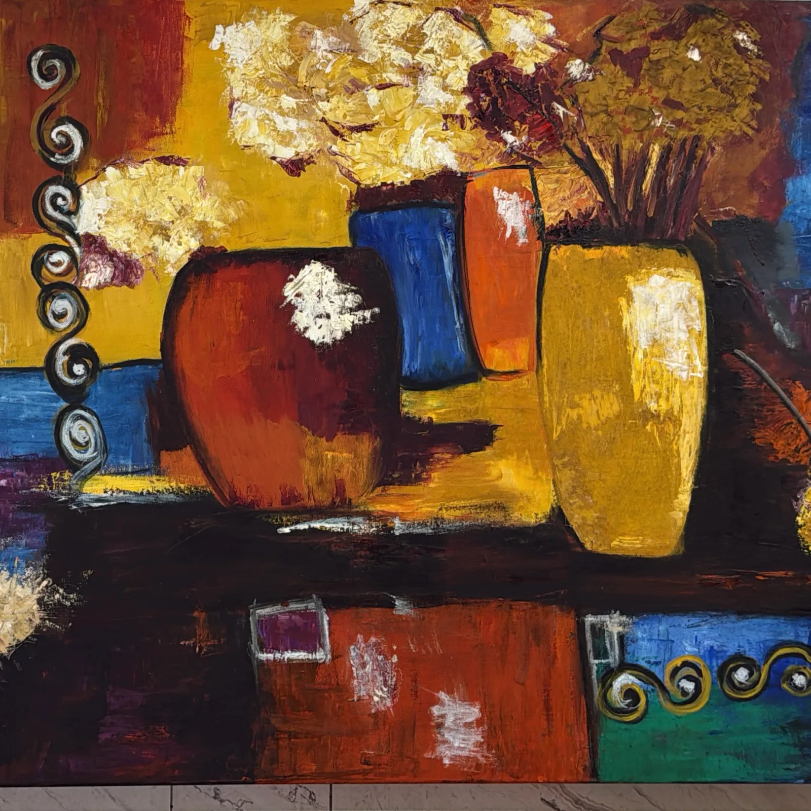 Pots & Flowers  by Shanti Satyan